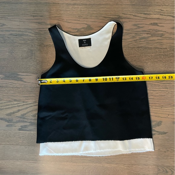 Edun Barney’s New York Black White Fringe Tank Blouse - Picture 6 of 6